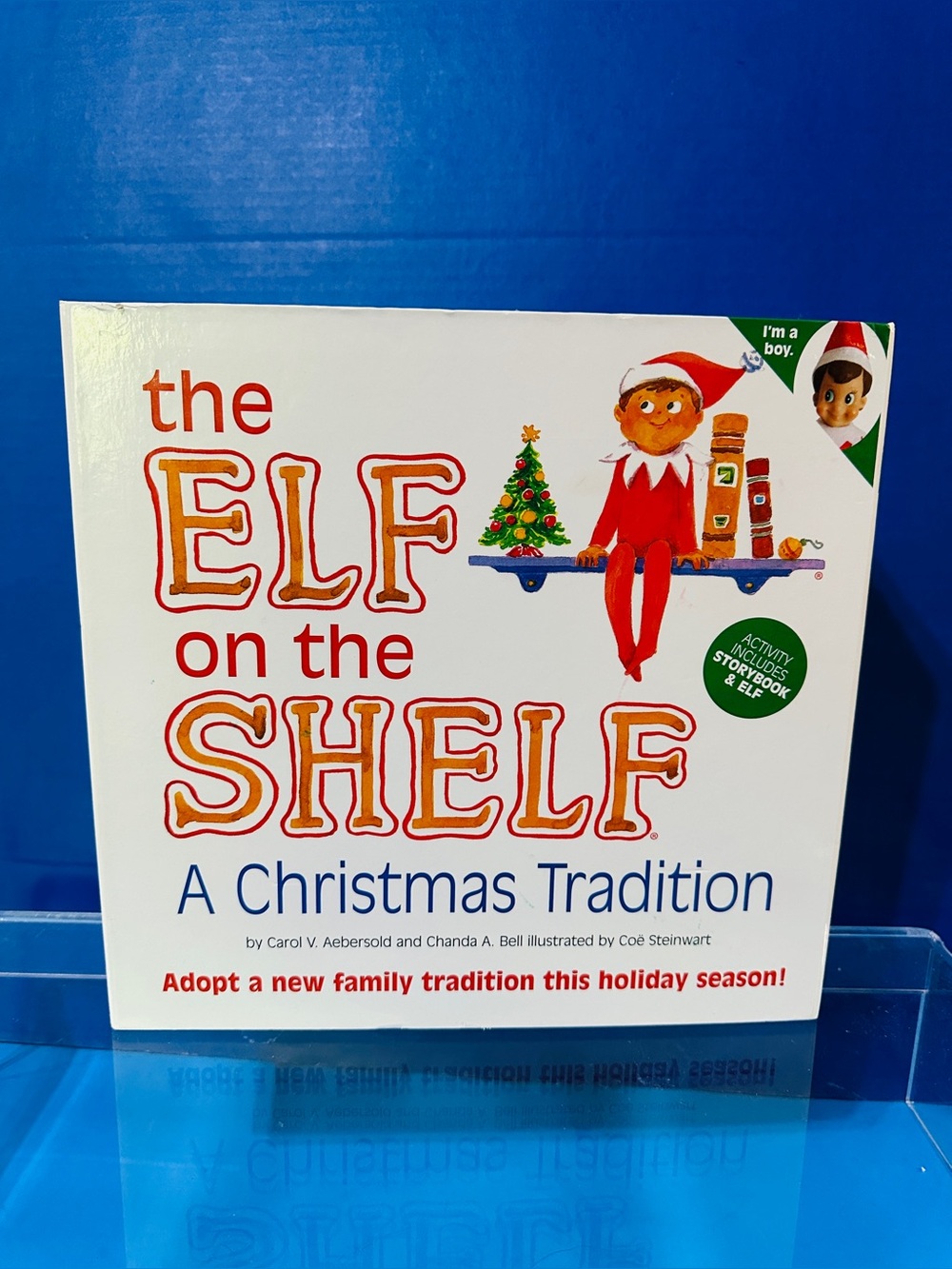 The Elf on the Shelf Hardcover StoryBook & Red Elf A Christmas Tradition Set